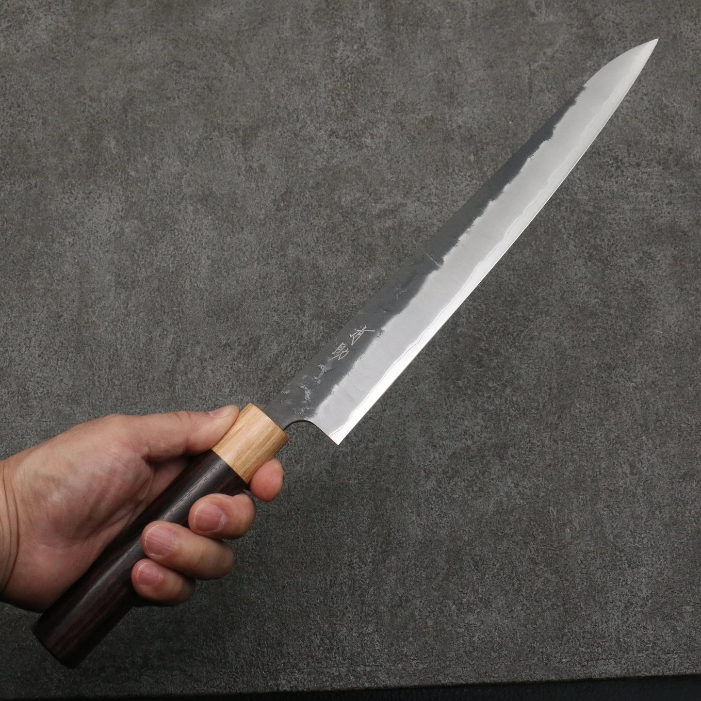 Thương hiệu Seisuke Thép siêu xanh Kuronashiji Dao lọc gân chuyên dụng Sujihiki 270mm chuôi dao gỗ cẩm lai (bọc: gỗ dán trắng)