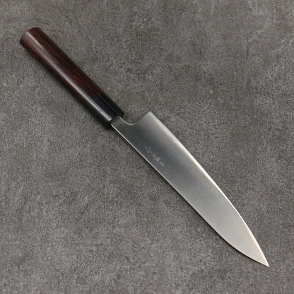 Thương hiệu Seisuke Thép siêu xanh Dao đa năng Gyuto 180mm chuôi dao gỗ hồng mộc (bọc: ván ép đen)