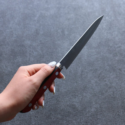 Thương hiệu Seisuke Thép siêu xanh Dao nhỏ đa năng Petty dao Nhật 145mm chuôi dao gỗ ép đỏ đen
