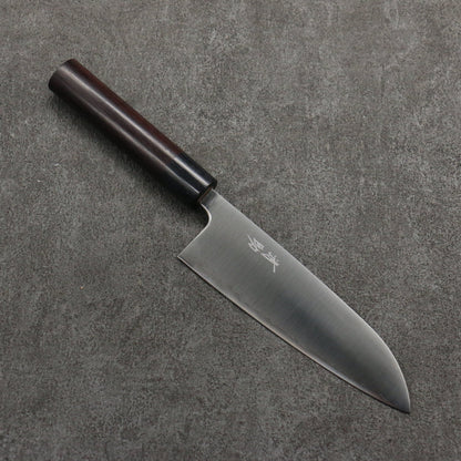 Thương hiệu Seisuke Thép siêu xanh Dao đa năng Santoku 165mm chuôi dao gỗ hồng mộc (bọc: ván ép đen)