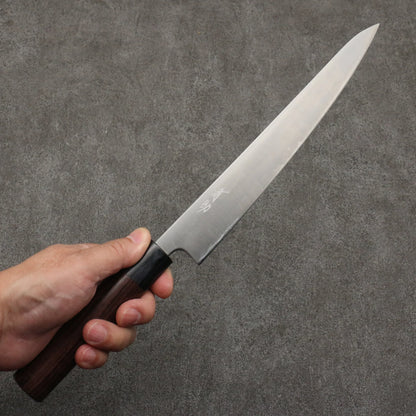 Thương hiệu Seisuke Thép siêu xanh Dao lọc gân chuyên dụng Sujihiki 240mm chuôi dao gỗ hồng mộc (bọc: ván ép đen)