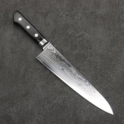 Thương hiệu Seisuke thép VG10 33 Lớp Dao đa năng Gyuto Damascus 210MM chuôi dao bằng gỗ ép đen