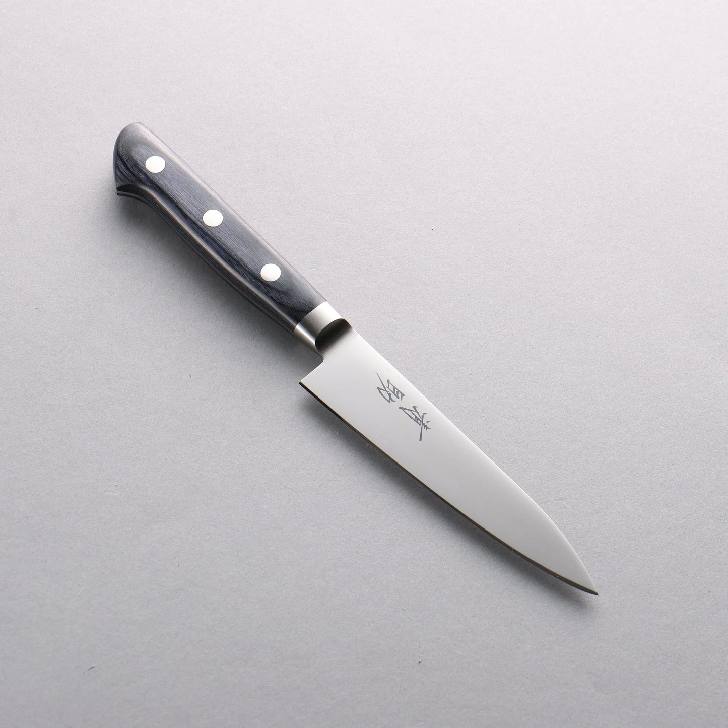 Thương hiệu Seisuke Seiten Thép Molypden Steel (MOL) Dao nhỏ gọt trái cây Petty Knife 120mm chuôi dao ván ép (Xanh đậm)