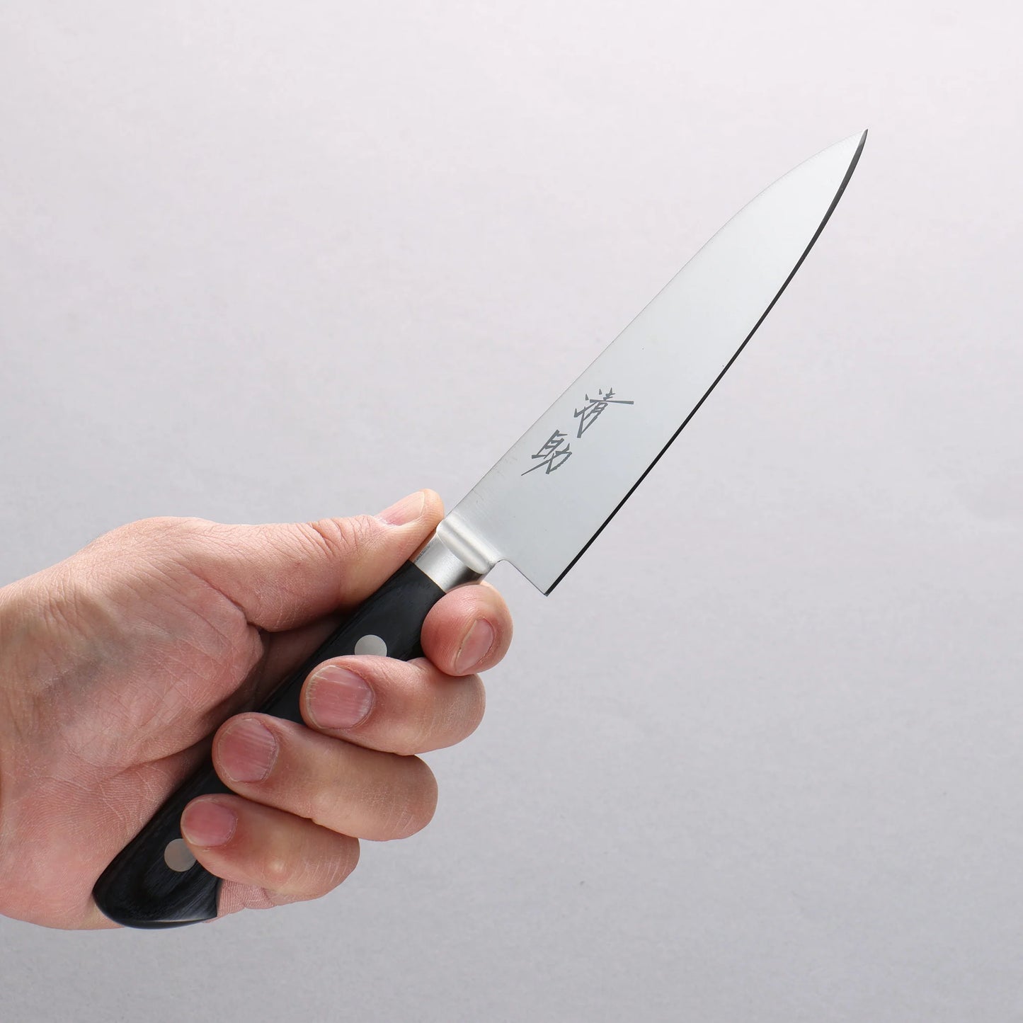 Thương hiệu Seisuke Seiten Thép Molypden Steel (MOL) Dao nhỏ gọt trái cây Petty Knife 120mm chuôi dao ván ép (Xanh đậm)