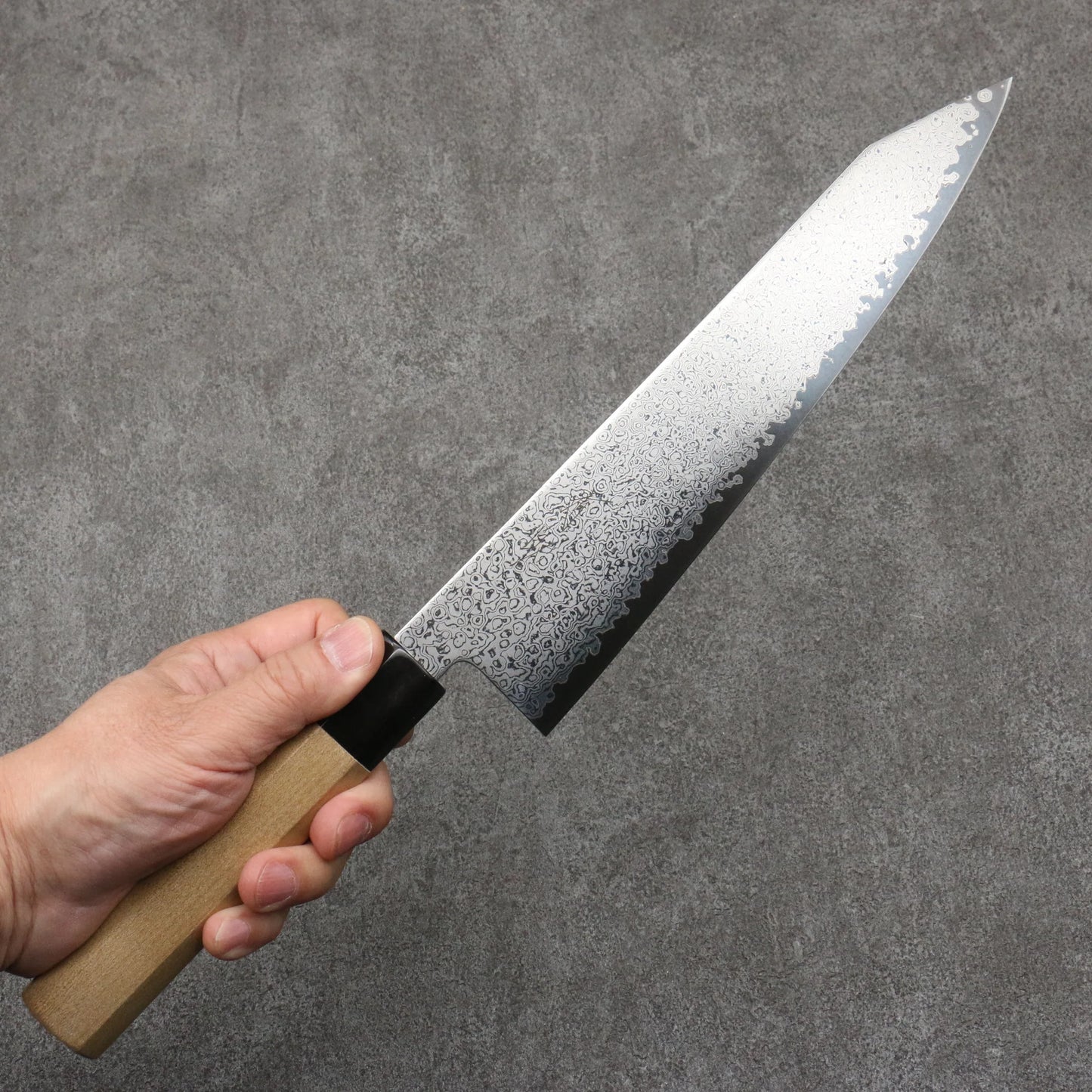 Free ship - Thương hiệu Seisuke SG2 Thép Damascus Dao đa năng Gyuto 240mm chuôi dao gỗ Mộc Lan