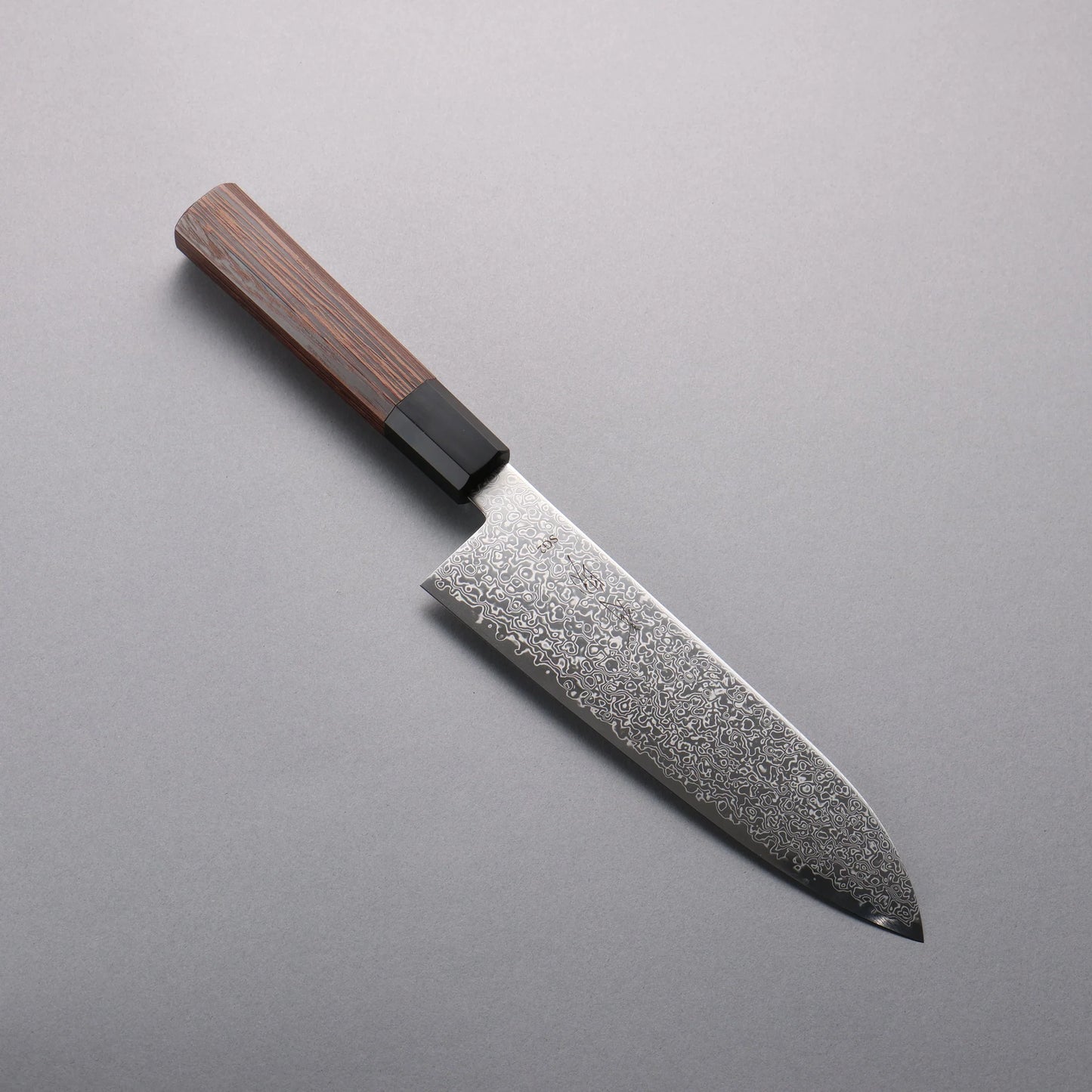 Thương hiệu Seisuke SG2 Thép Damascus Đánh bóng hoàn thiện Dao đa năng Santoku 180mm chuôi dao gỗ Wenge