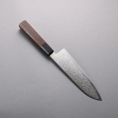 Thương hiệu Seisuke SG2 Thép Damascus Đánh bóng hoàn thiện Dao đa năng Santoku 180mm chuôi dao gỗ Wenge