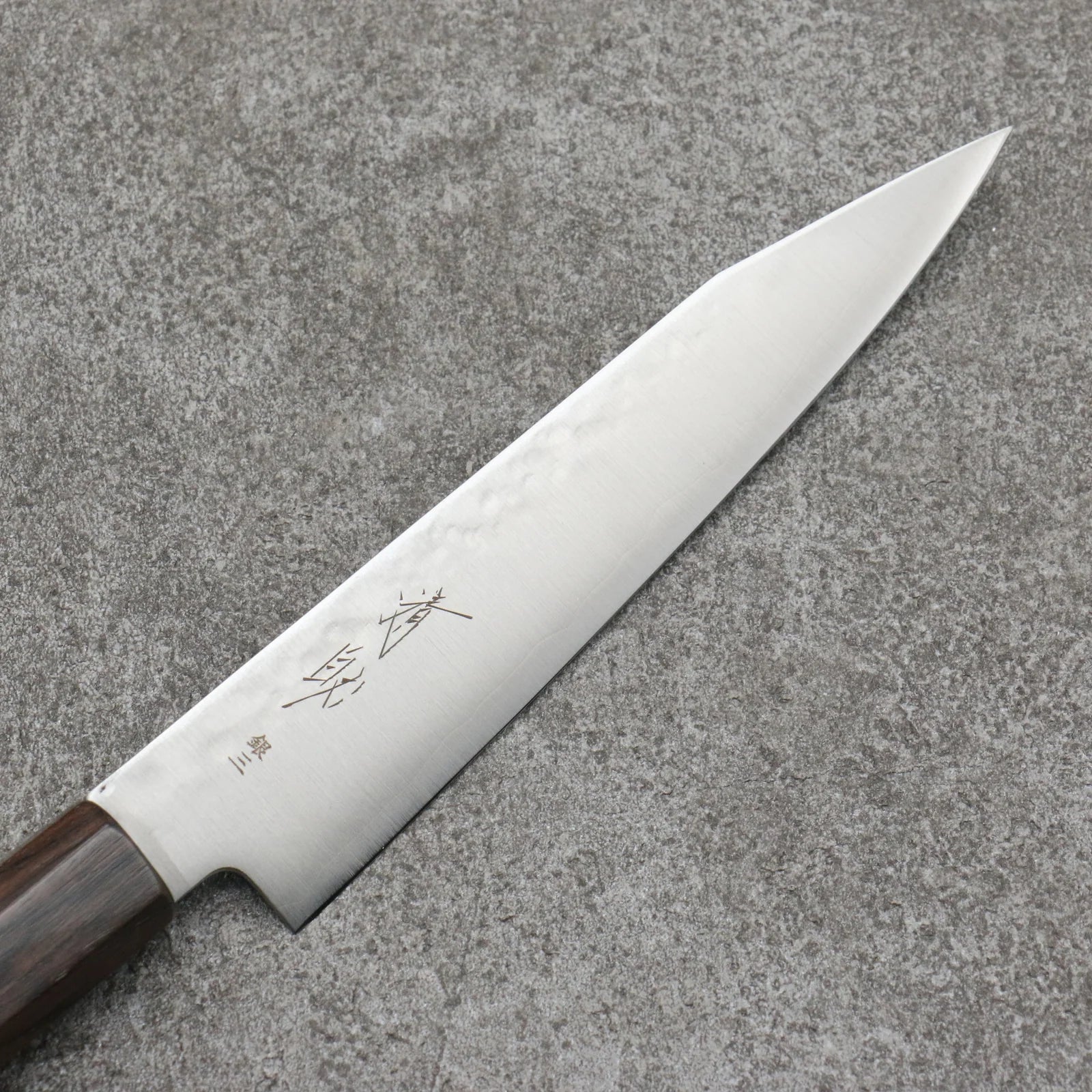 Seisuke Silver Steel No.3 Kiritsuke Petty-Utility Japanese Knife 150mm Ebony Wood Handle