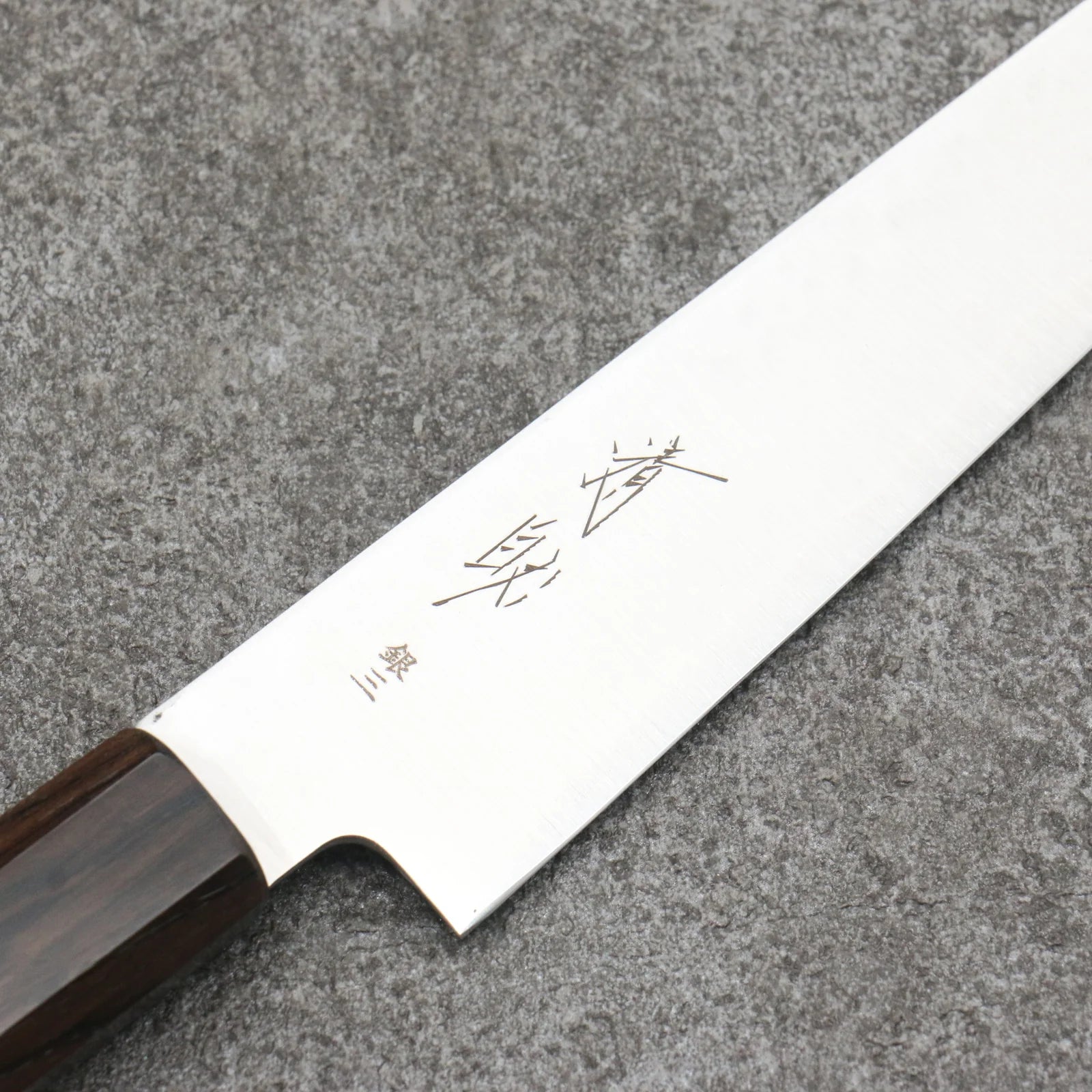 Seisuke Silver Steel No.3 Kiritsuke Petty-Utility Japanese Knife 150mm Ebony Wood Handle