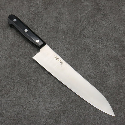 Seisuke SLD Steel Polished Gyuto Knife 210mm Black Plywood Handle 清助 SLD鋼 磨き仕上げ 牛刀包丁 210mm 黒合板柄 Free ship - Thương hiệu Seisuke SLD Đánh nhẵn bóng Dao đa năng Gyuto 210mm chuôi dao gỗ Pakka đen