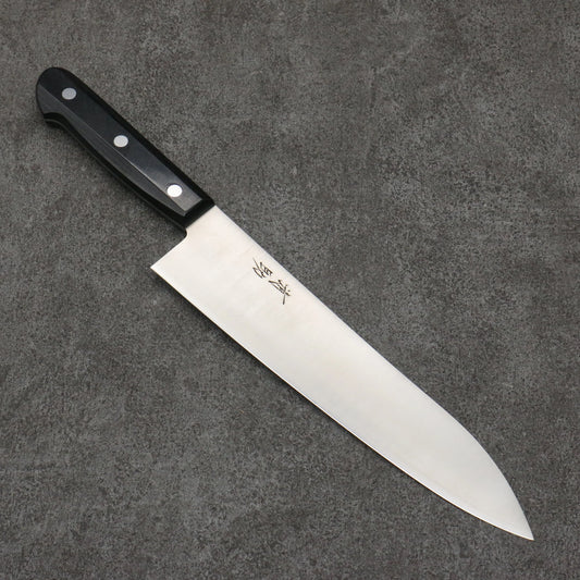 Seisuke SLD Steel Polished Gyuto Knife 210mm Black Plywood Handle 清助 SLD鋼 磨き仕上げ 牛刀包丁 210mm 黒合板柄 Free ship - Thương hiệu Seisuke SLD Đánh nhẵn bóng Dao đa năng Gyuto 210mm chuôi dao gỗ Pakka đen