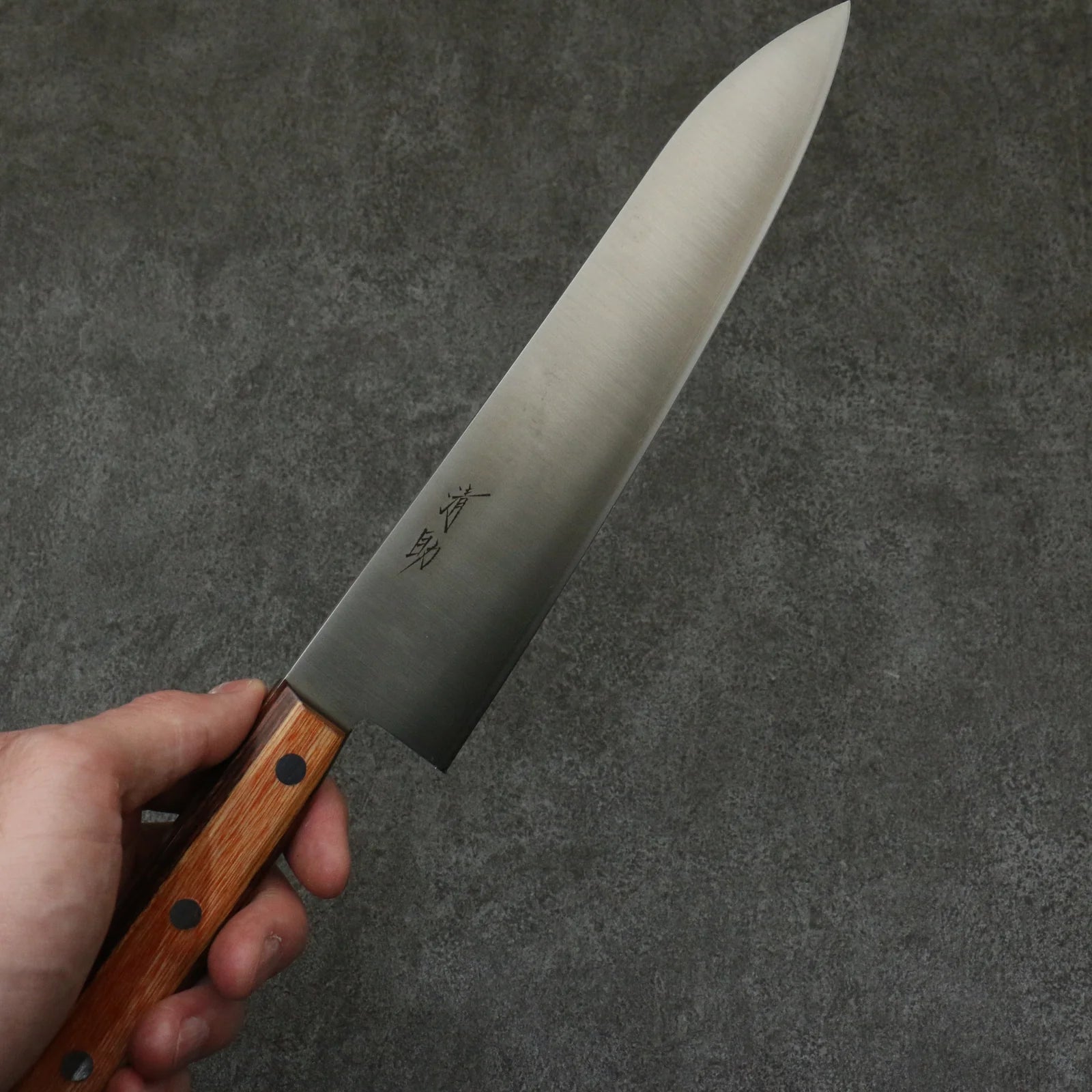 Seisuke SLD Migaki Polish Finish Gyuto 210mm Brown Pakka wood Handle 清助 SLD鋼 磨き仕上げ 牛刀包丁 210mm 茶合板柄 Free ship - Thương hiệu Seisuke SLD Đánh nhẵn bóng Dao đa năng Gyuto 210mm