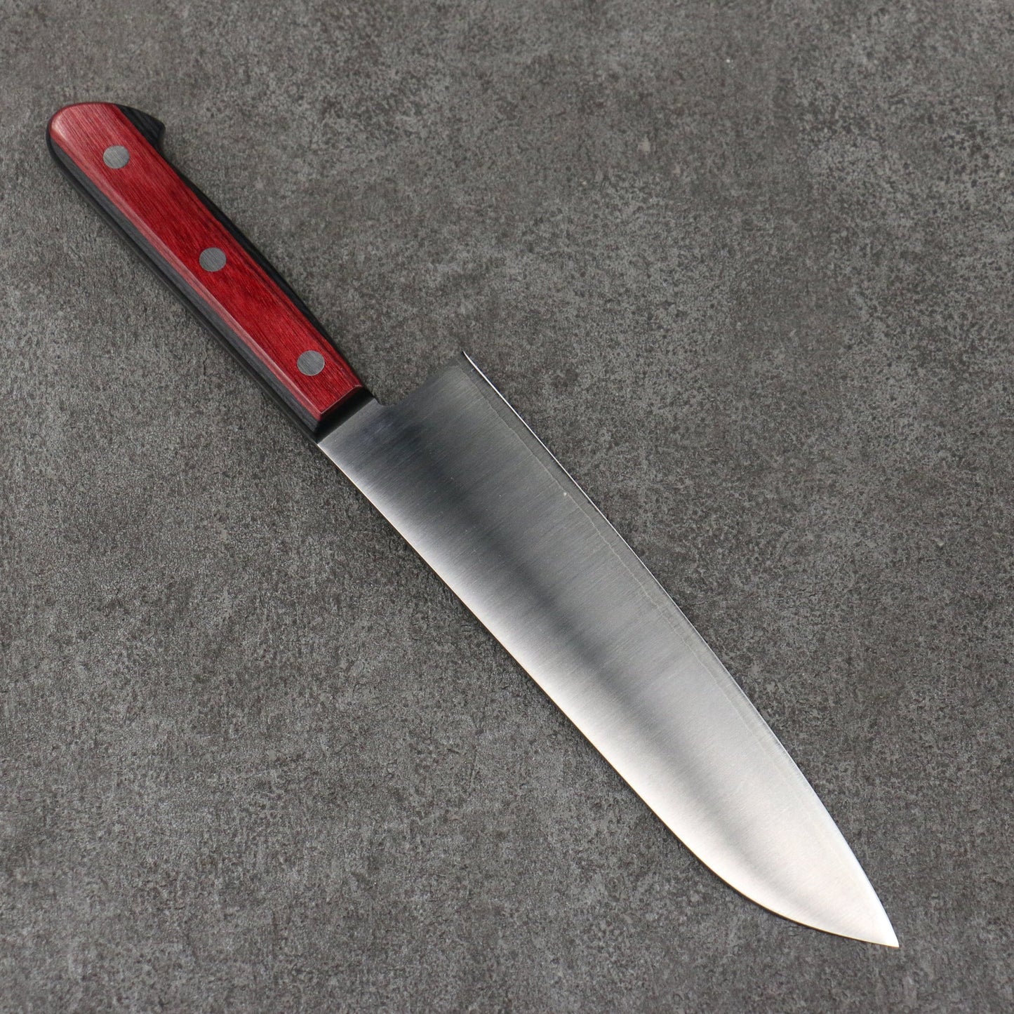 Thương hiệu Seisuke thép SLD đánh nhẵn bóng hoàn thiện Dao đa năng Santoku 180mm chuôi dao gỗ ép đỏ