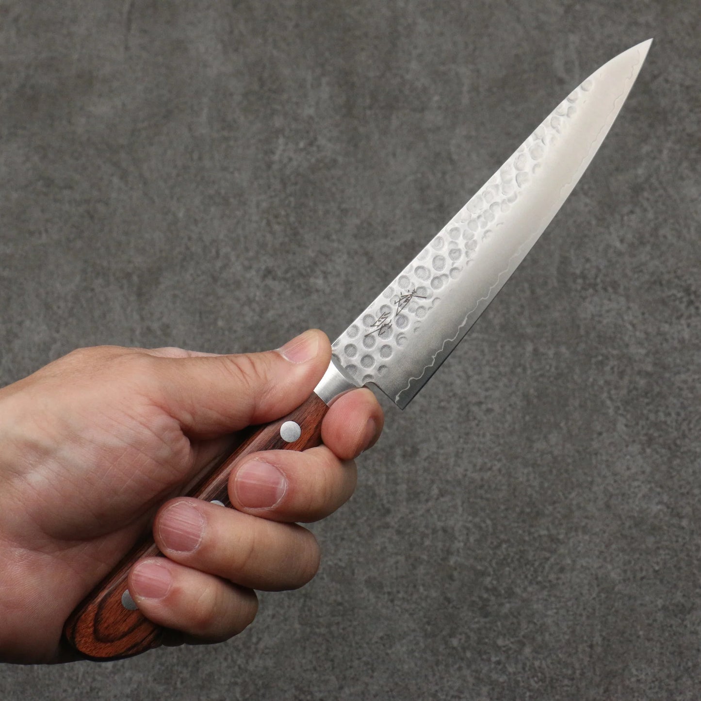 Thương hiệu Seisuke Thép Thụy điển dao rèn thủ công Dao nhỏ đa năng Petty 135mm chuôi dao gỗ cây Gụ