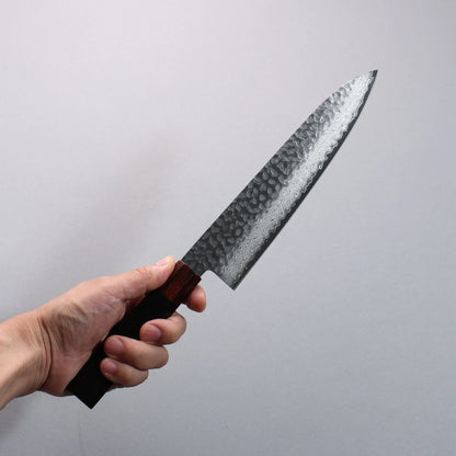 Thương hiệu Seisuke VG10 33 lớp Thép Damascus vân búa dao rèn thủ công dao Nhật Dao đa năng Gyuto 210mm chuôi dao gỗ Pakka đen