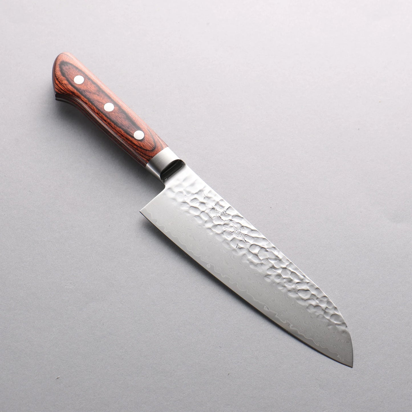 Thương hiệu Seisuke VG10 33 lớp Thép Damascus rèn thủ công Dao đa năng Santoku 170mm chuôi dao gỗ cây Gụ