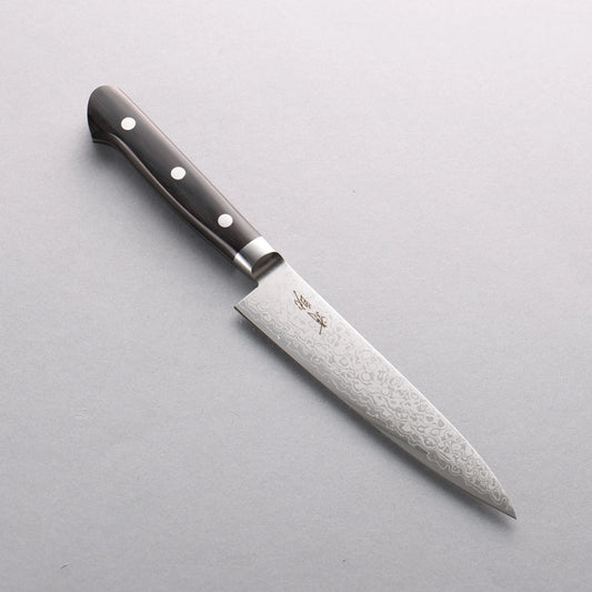 Thương hiệu Seisuke VG10 Thép Damascus 8 lớp Đánh bóng Dao nhỏ đa năng Petty 135mm gỗ Pakka đen chuôi dao gỗ dán màu đen