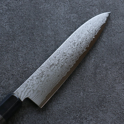 Thương hiệu Seisuke VG10 Thép Damascus Dao đa năng Gyuto dao Nhật 180mm chuôi dao gỗ Pakka xám