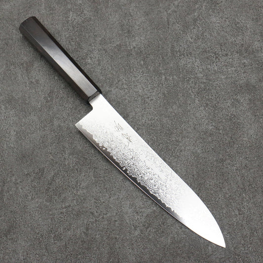 Free ship - Thương hiệu Seisuke VG10 Thép Damascus Dao đa năng Gyuto 210mm chuôi dao gỗ Mun