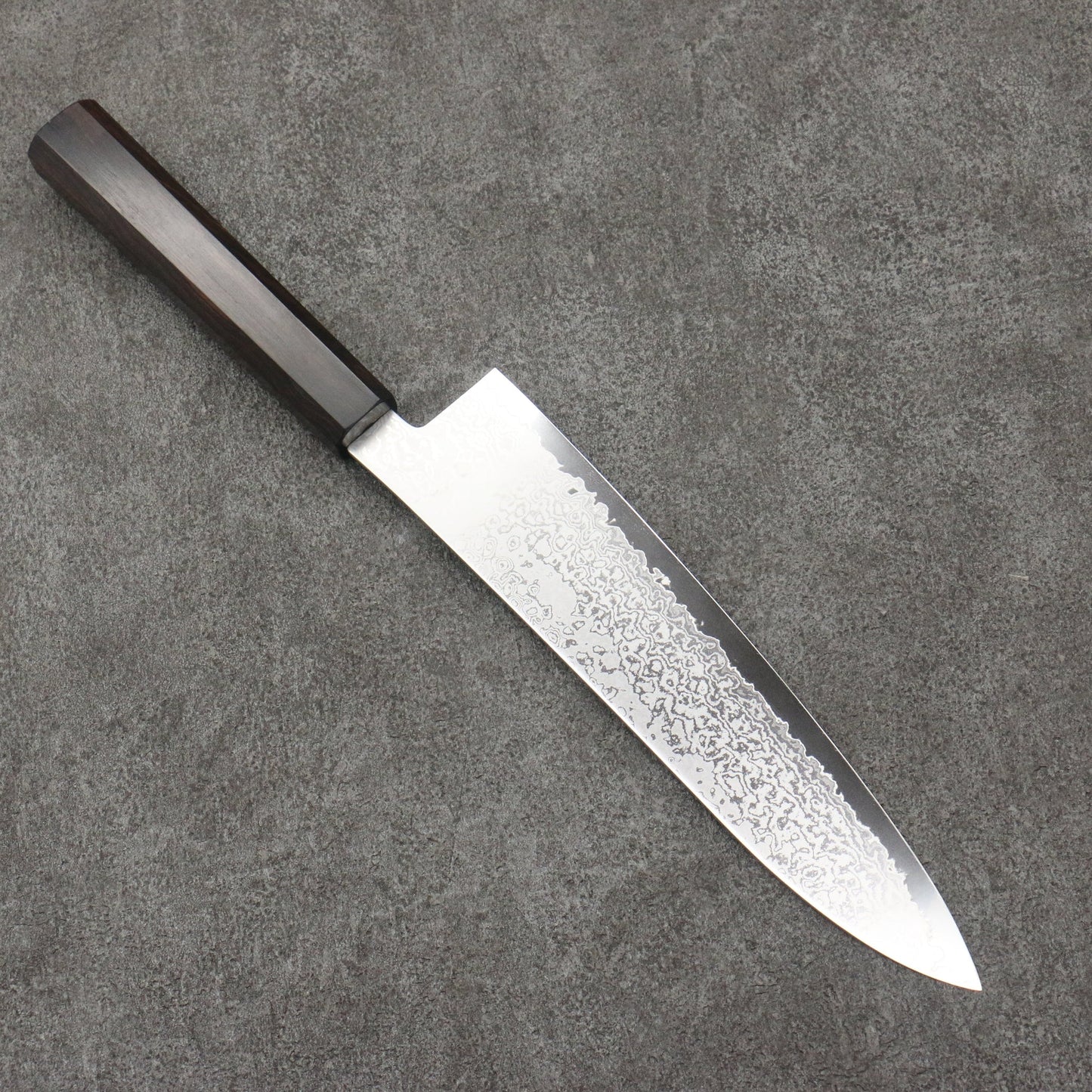 Free ship - Thương hiệu Seisuke VG10 Thép Damascus Dao đa năng Gyuto 210mm chuôi dao gỗ Mun