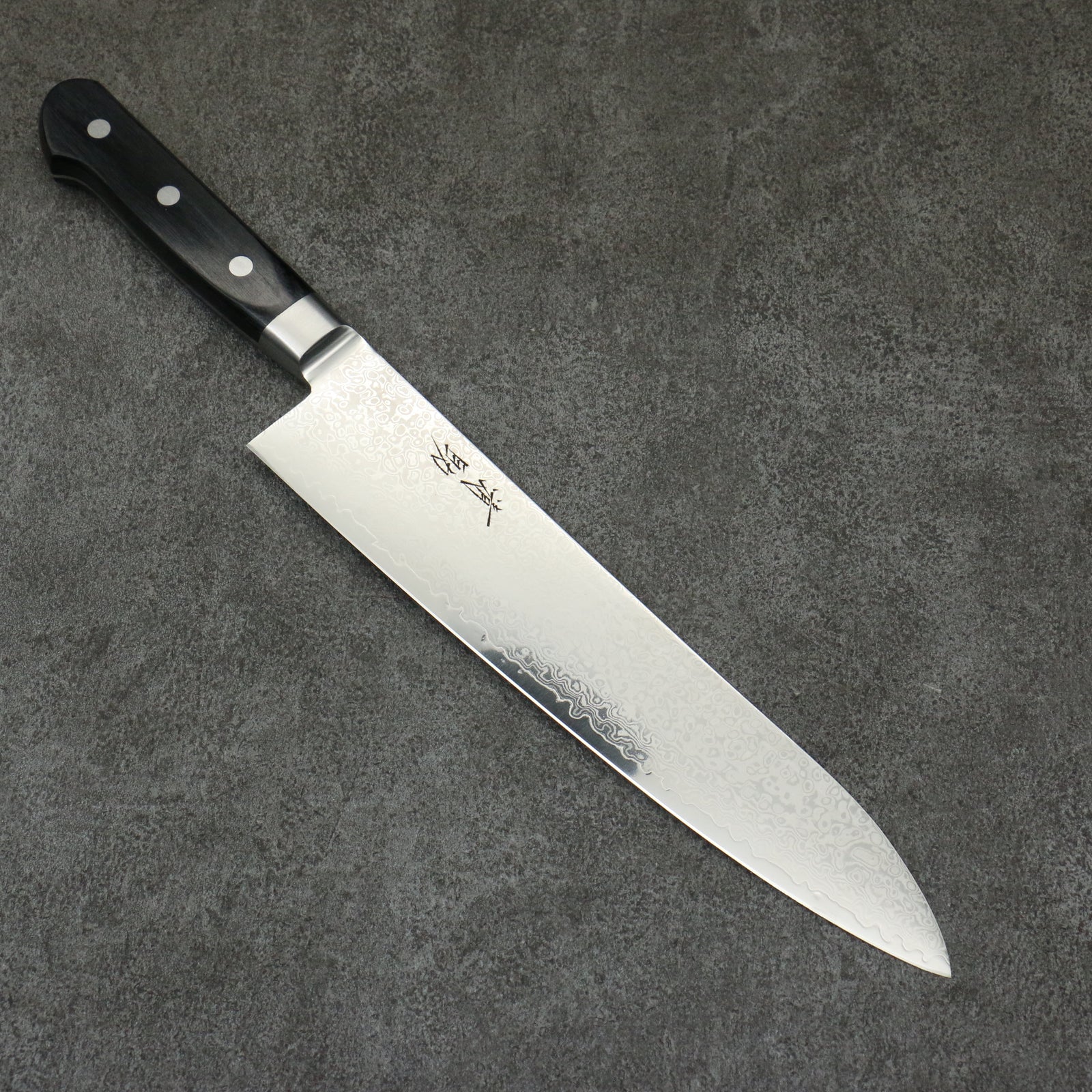 Seisuke VG10 33 Layer Mirrored Finish Damascus Gyuto 240mm Black Pakka wood Handle 清助 VG10 33層 鏡面仕上げ ダマスカス 牛刀包丁 240mm 黒合板柄 Free ship - Thương hiệu Seisuke VG10 33 lớp Thép Damascus tráng gương Dao đa năng Gyuto 240mm chuôi dao gỗ Pakka đen