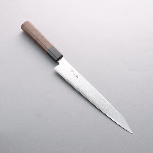 Thương hiệu Seisuke VG10 Thép Damascus Dao lọc gân chuyên dụng Kiritsuke Sujihiki 240mm chuôi dao gỗ cây Óc Chó