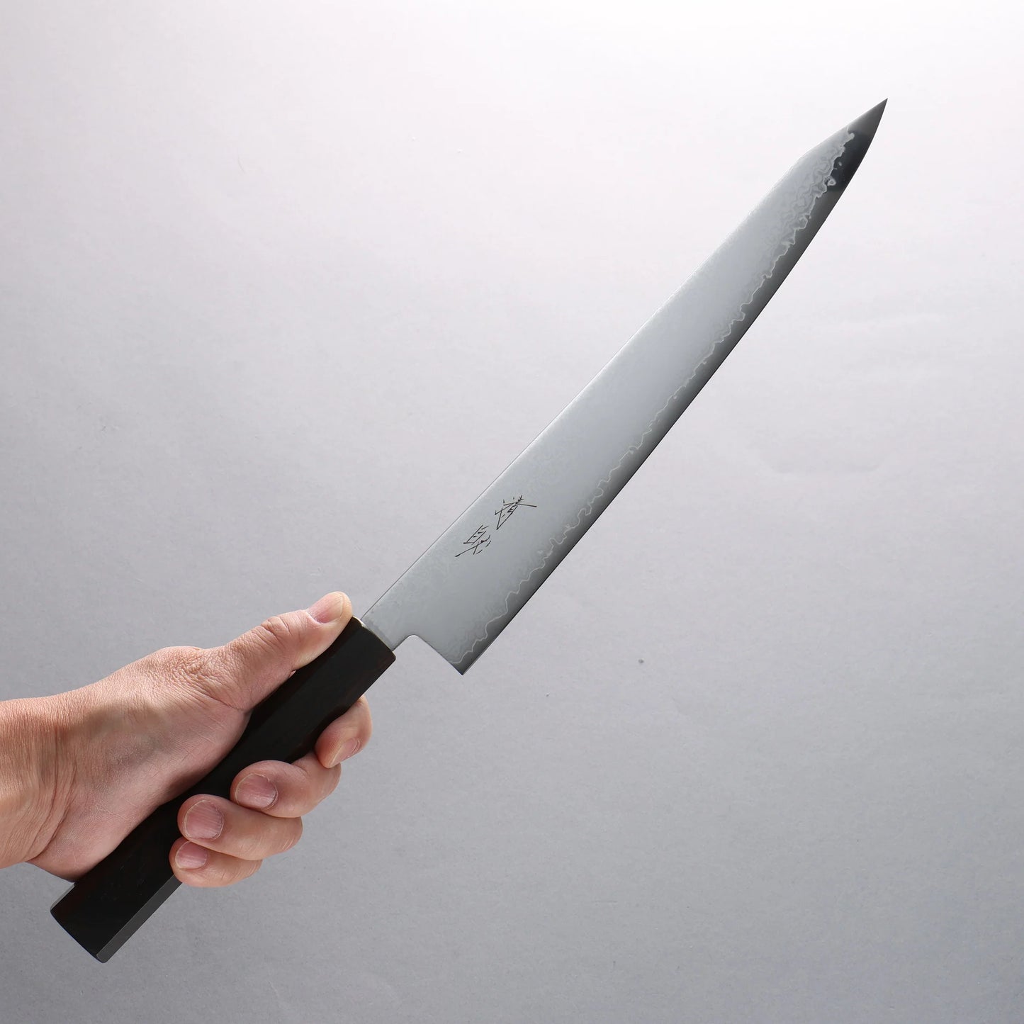 Thương hiệu Seisuke VG10 Thép Damascus Dao lọc gân chuyên dụng Kiritsuke Sujihiki 270mm chuôi dao gỗ Mun