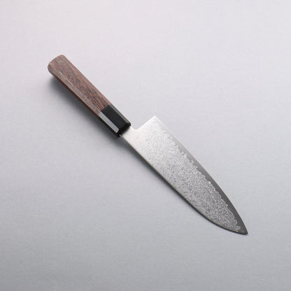 Thương hiệu Seisuke VG10 Thép Damascus Dao đa năng Santoku 180mm chuôi dao gỗ Wenge