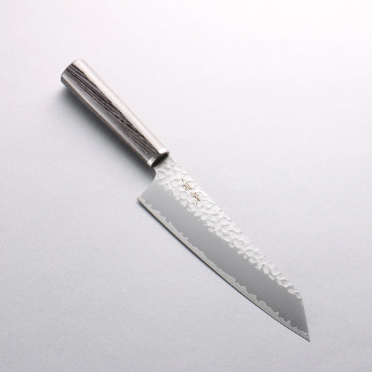 Thương hiệu Seisuke V Gold 10 vân búa đục đặc biệt Rèn thủ công Dao đa năng Kiritsuke Gyuto 180mm chuôi dao ván ép than