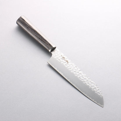 Thương hiệu Seisuke V Gold 10 vân búa đục đặc biệt Rèn thủ công Dao đa năng Santoku 165mm chuôi dao ván ép than