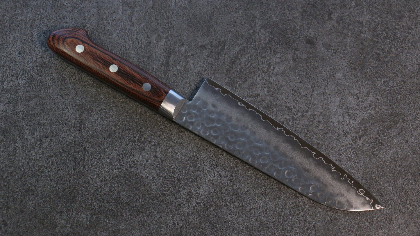 Thương hiệu Seisuke VG10 Rèn thủ công Dao đa năng Santoku 165mm chuôi dao gỗ cây Gụ