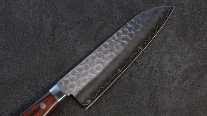 Thương hiệu Seisuke VG10 Rèn thủ công Dao đa năng Santoku 165mm chuôi dao gỗ cây Gụ