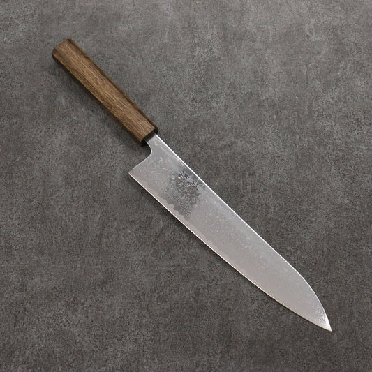 Thương hiệu Seisuke VG10 Thép Damascus tráng gương Dao đa năng Gyuto 240mm chuôi dao gỗ Sồi