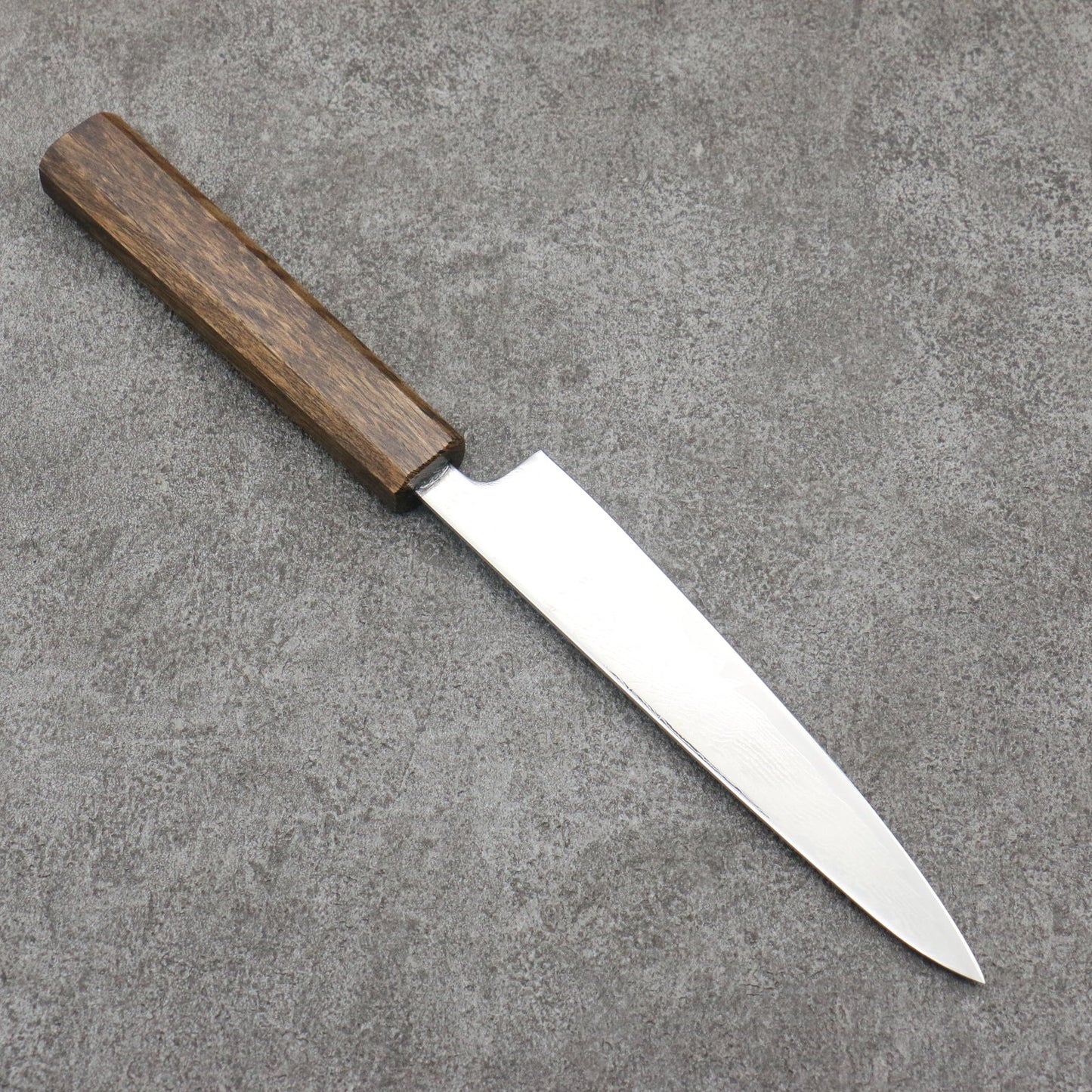 清助 V金10号 鏡面仕上げ ダマスカス ペティーナイフ 和包丁 150mm 樫柄 Seisuke VG10 Mirrored Finish Damascus Petty-Utility Japanese Knife 150mm Oak Handle Free ship - Thương hiệu Seisuke VG10 Thép Damascus tráng gương Dao nhỏ đa năng Petty 150mm chuôi dao gỗ Sồi