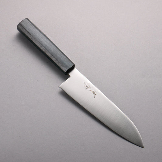 Thương hiệu Seisuke VG10 Dao đa năng Santoku 180mm chuôi dao gỗ sồi (nhuộm chàm)