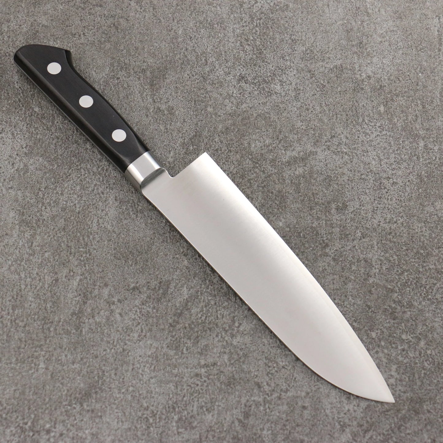 Thương hiệu Seisuke VG1 Dao đa năng Santoku 180mm chuôi dao gỗ Pakka đen