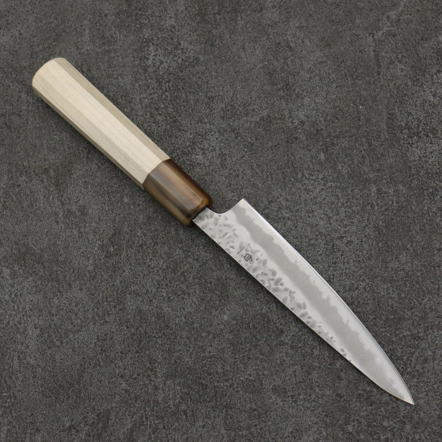 Thương hiệu Seisuke Kumo Shiraichi Steel Hammer Dao Petty Knife 135MM chuôi dao hoa mộc lan