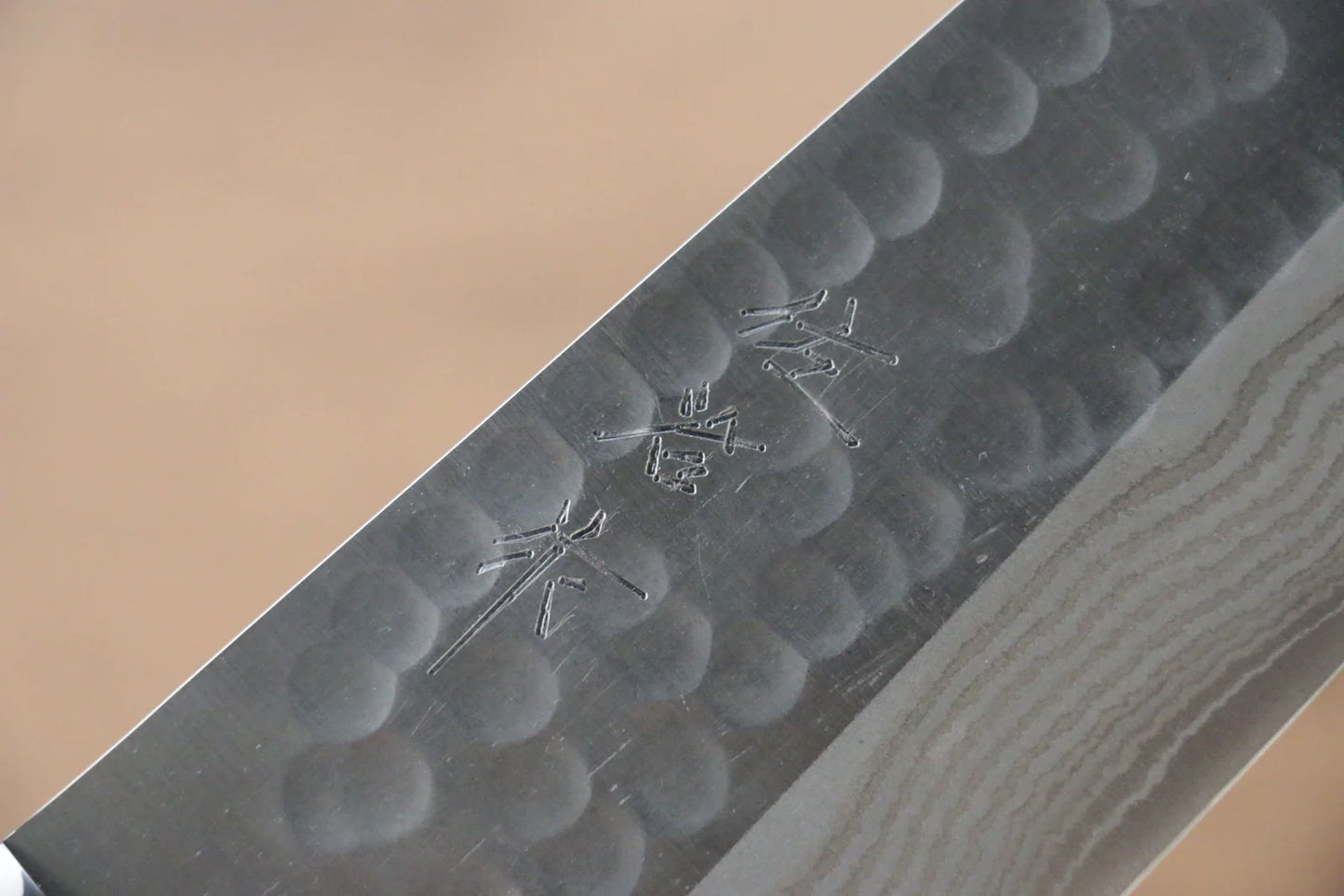 Takeshi Saji SRS13 Hammered Bunka 180mm Black Micarta Handle