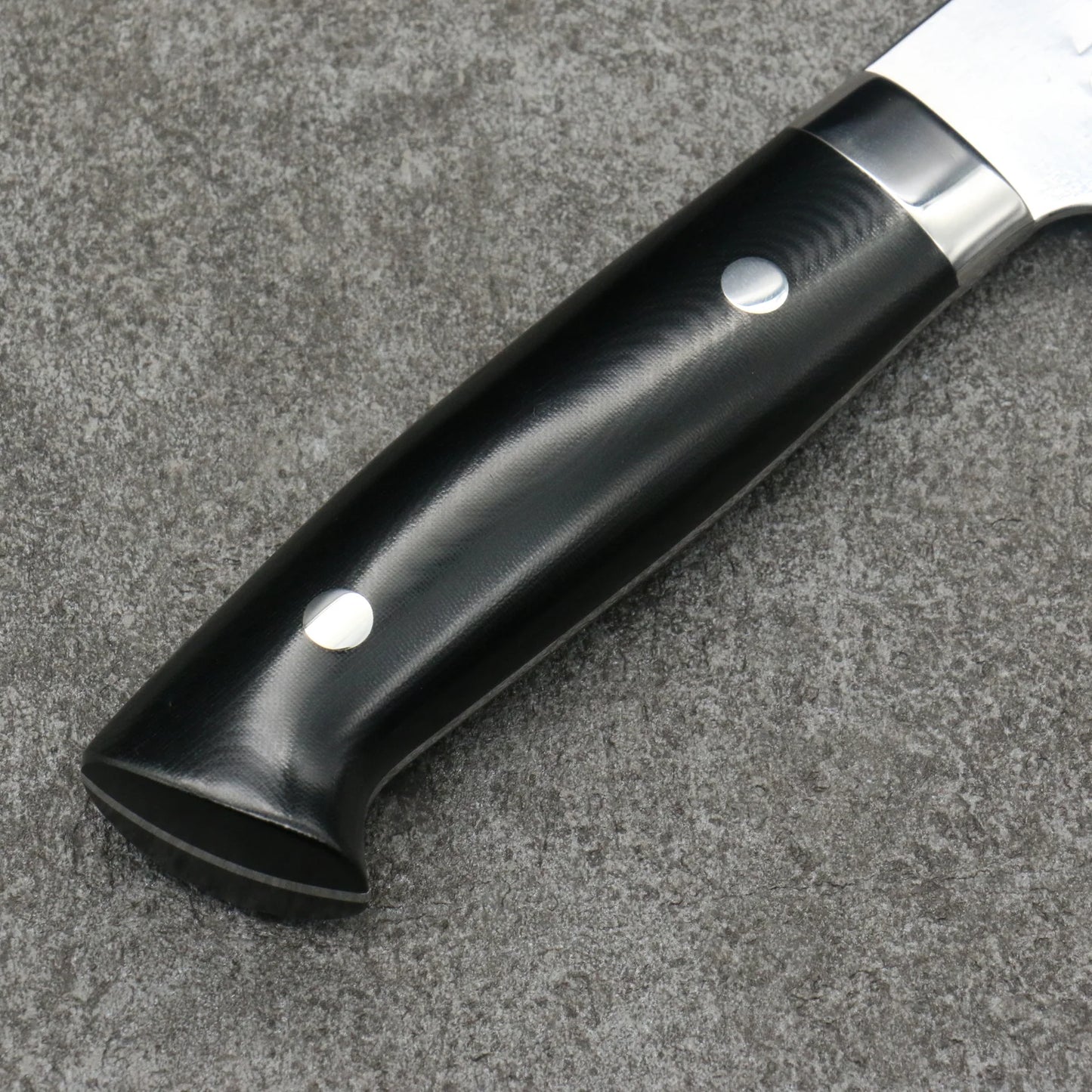 Takeshi Saji SRS13 Hammered Nakiri Japanese Knife 180mm Black Micarta Handle