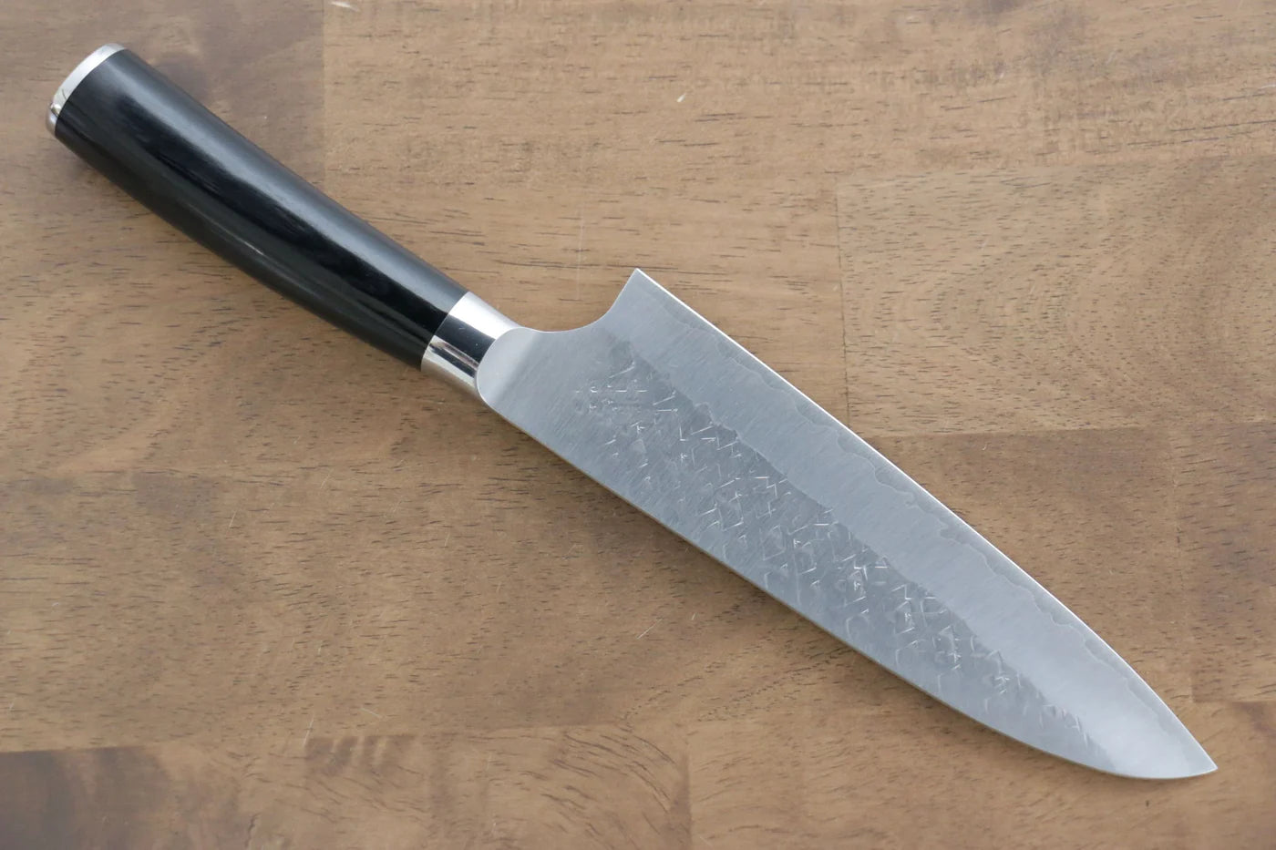 Thương hiệu Takeshi Saji SRS 13 Rèn thủ công Dao đa năng Santoku dao Nhật 180mm chuôi dao làm từ gỗ Pakka đen