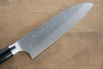 Thương hiệu Takeshi Saji SRS 13 Rèn thủ công Dao đa năng Santoku dao Nhật 180mm chuôi dao làm từ gỗ Pakka đen