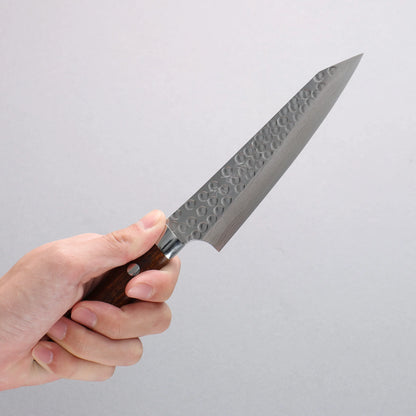 Thương hiệu Takeshi Saji SRS 13 vân búa đục đặc biệt Rèn thủ công (hình tròn) Dao nhỏ Kiritsuke Petty 130mm chuôi dao gỗ Lim