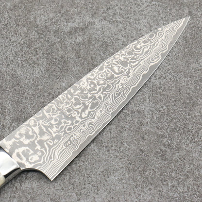 Takeshi Saji R2/SG2 Black Damascus Gyuto Japanese Knife 150mm White Deer Horn Handle