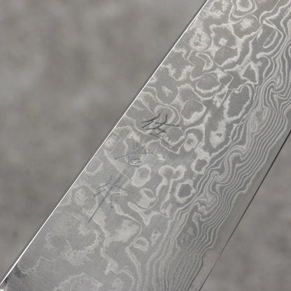 Takeshi Saji R2/SG2 Black Damascus Gyuto Japanese Knife 150mm White Deer Horn Handle