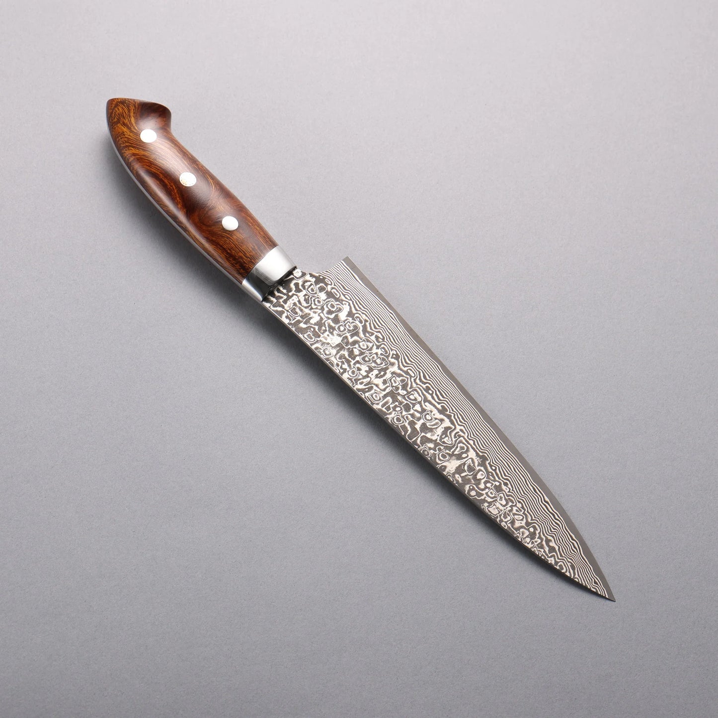 Thương hiệu Takeshi Saji SG2 Thép Damascus đen Dao đa năng Gyuto 180mm chuôi dao gỗ Lim(Nomura style mới)