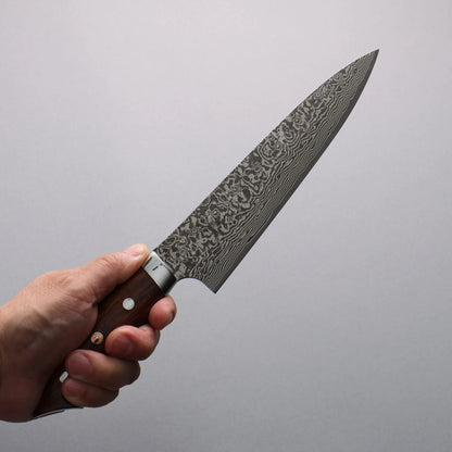 Thương hiệu Takeshi Saji SG2 Thép Damascus đen Dao đa năng Gyuto 180mm chuôi dao gỗ Lim(Nomura style mới)