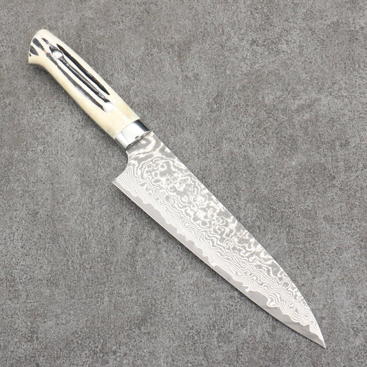 Free ship - Thương hiệu Takeshi Saji SG2 Thép Damascus đen Dao đa năng Gyuto 180mm