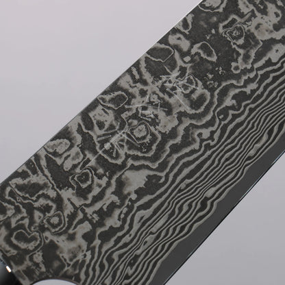 Thương hiệu Takeshi Saji SG2 Thép Damascus đen Dao đa năng Gyuto 210mm chuôi daogỗ Lim(Nomura style)