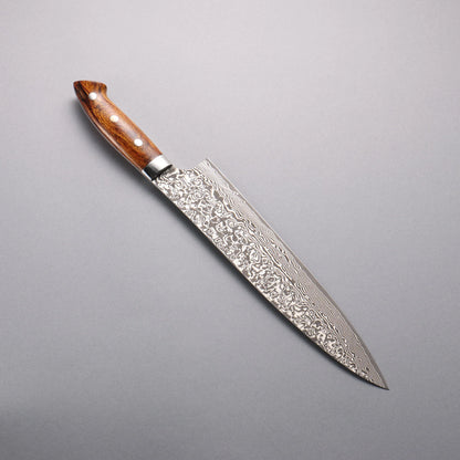 Thương hiệu Takeshi Saji SG2 Thép Damascus đen Dao đa năng Gyuto 240mm chuôi dao gỗ Lim(Nomura style mới)