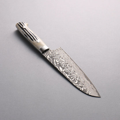 Thương hiệu Takeshi Saji SG2 Thép Damascus đen Dao đa năng Santoku 180mm chuôi dao sừng nhung hươu trắng